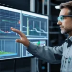 무기 유지보수 및 수명 연장 기술 - **Prompt:** A skilled, focused technician, wearing a clean, modern work uniform (e.g., grey work shi...