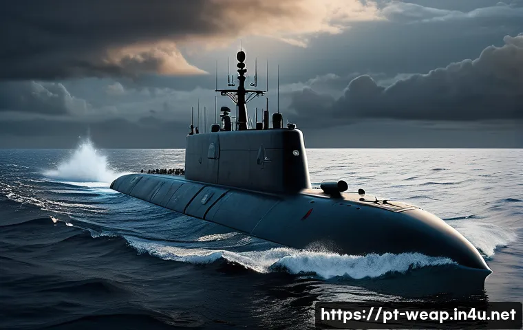 대잠 작전 수행 방식 - A highly detailed naval anti-submarine warfare scene featuring a modern frigate equipped with active...